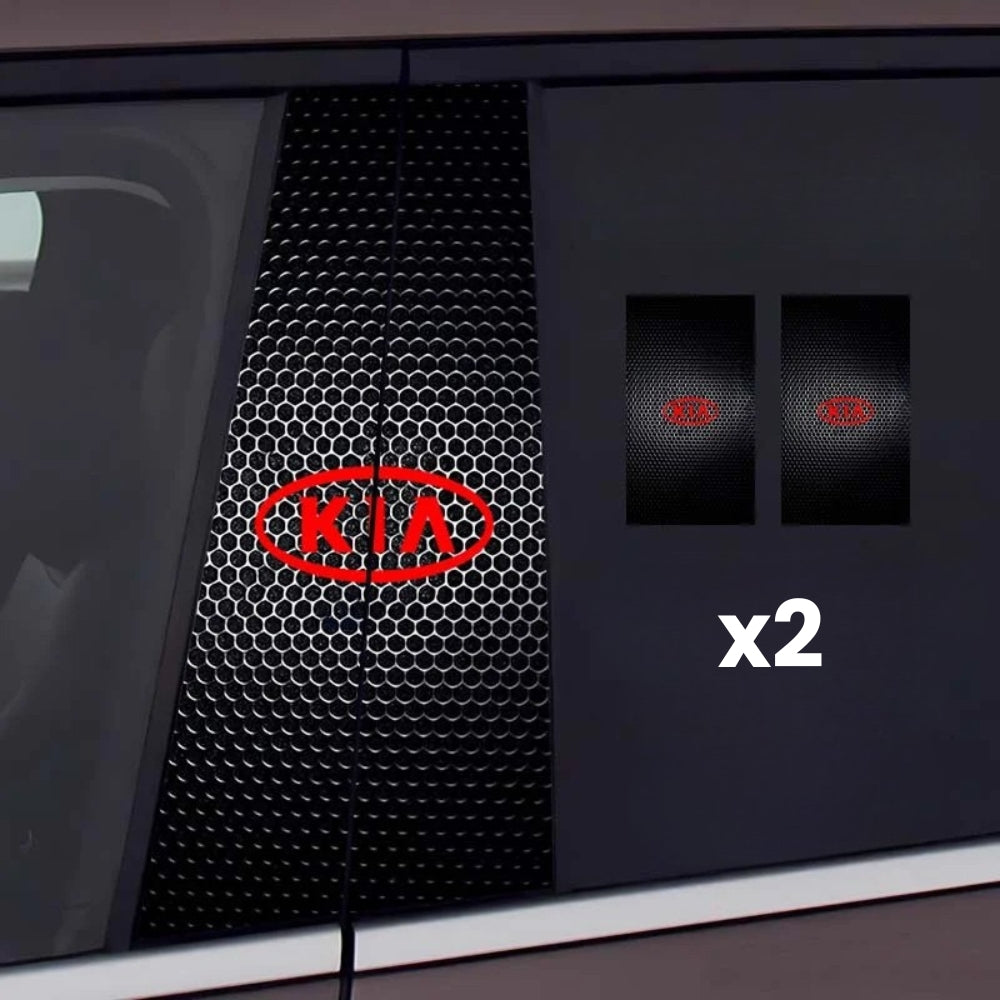 2x autocolante pentru ferestre auto cu logo
