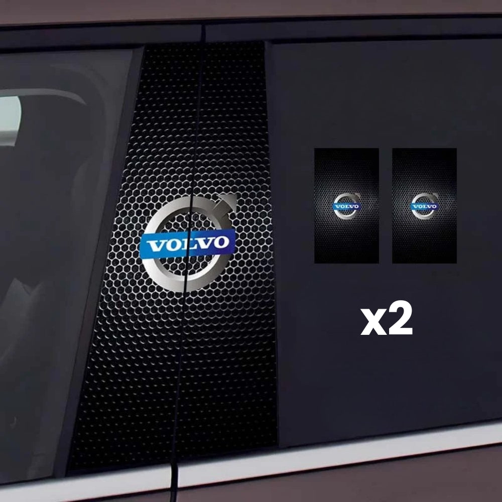 2x autocolante pentru ferestre auto cu logo