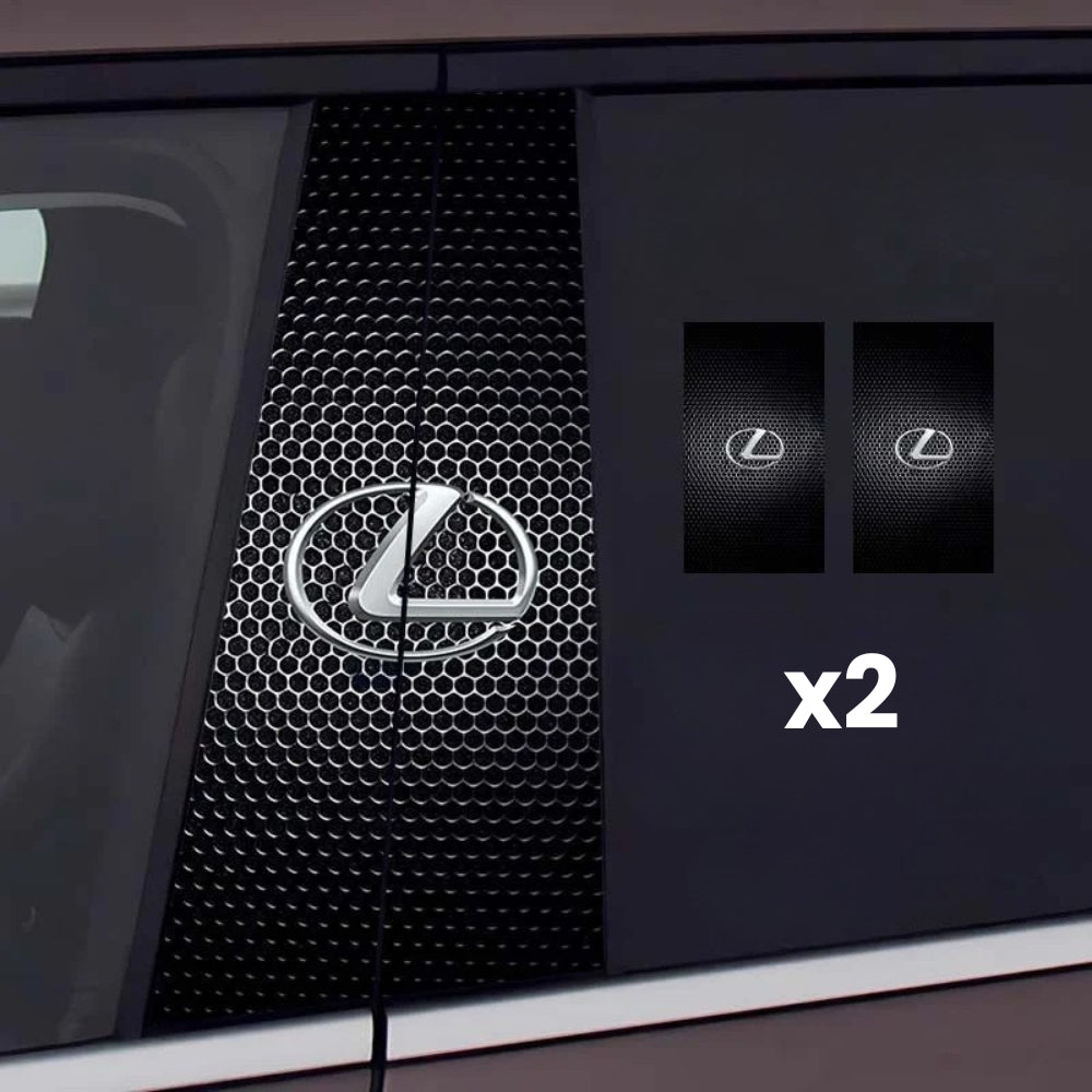 2x autocolante pentru ferestre auto cu logo