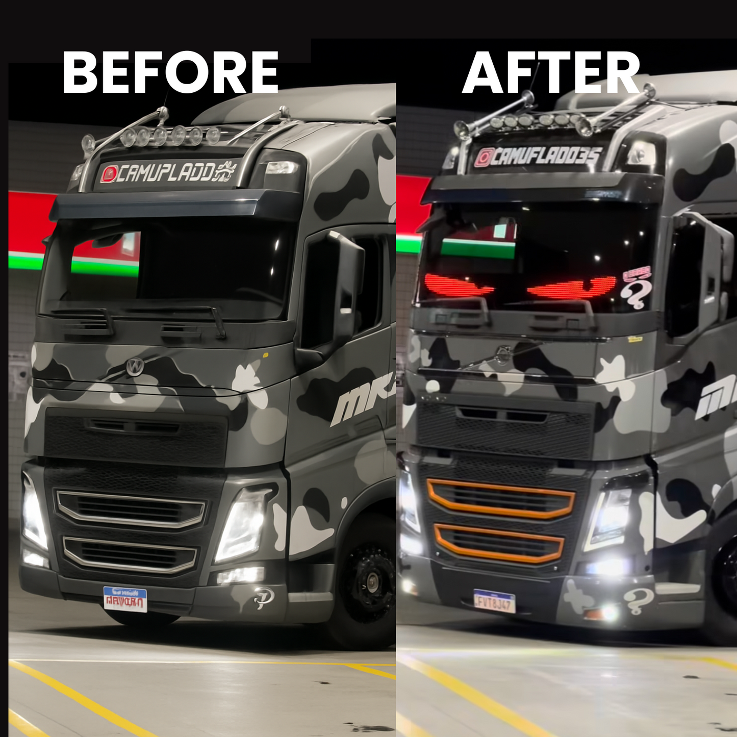 Occhi LED per auto - Confezione da 2 pezzi