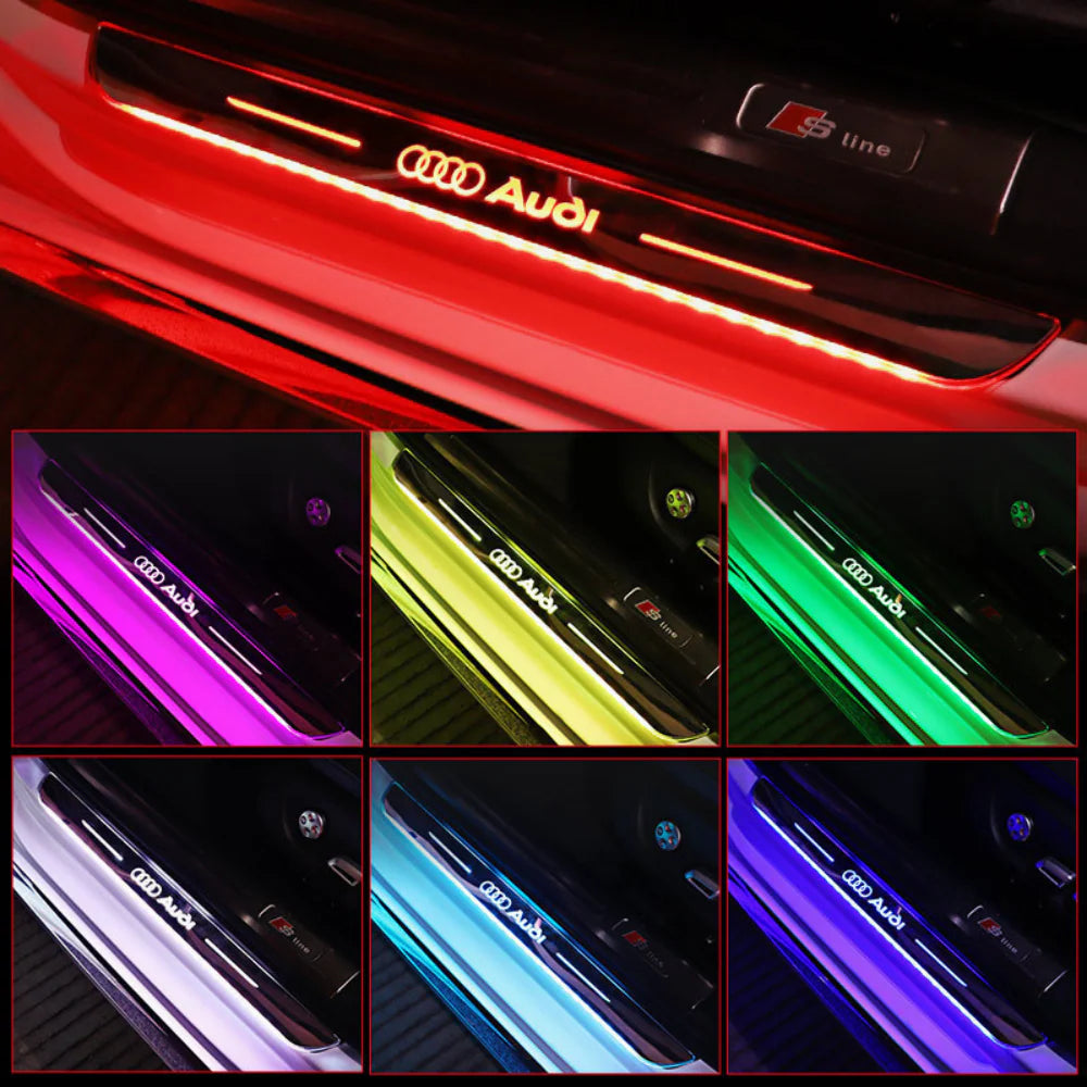 Set van 2 LED auto dorpelplaten