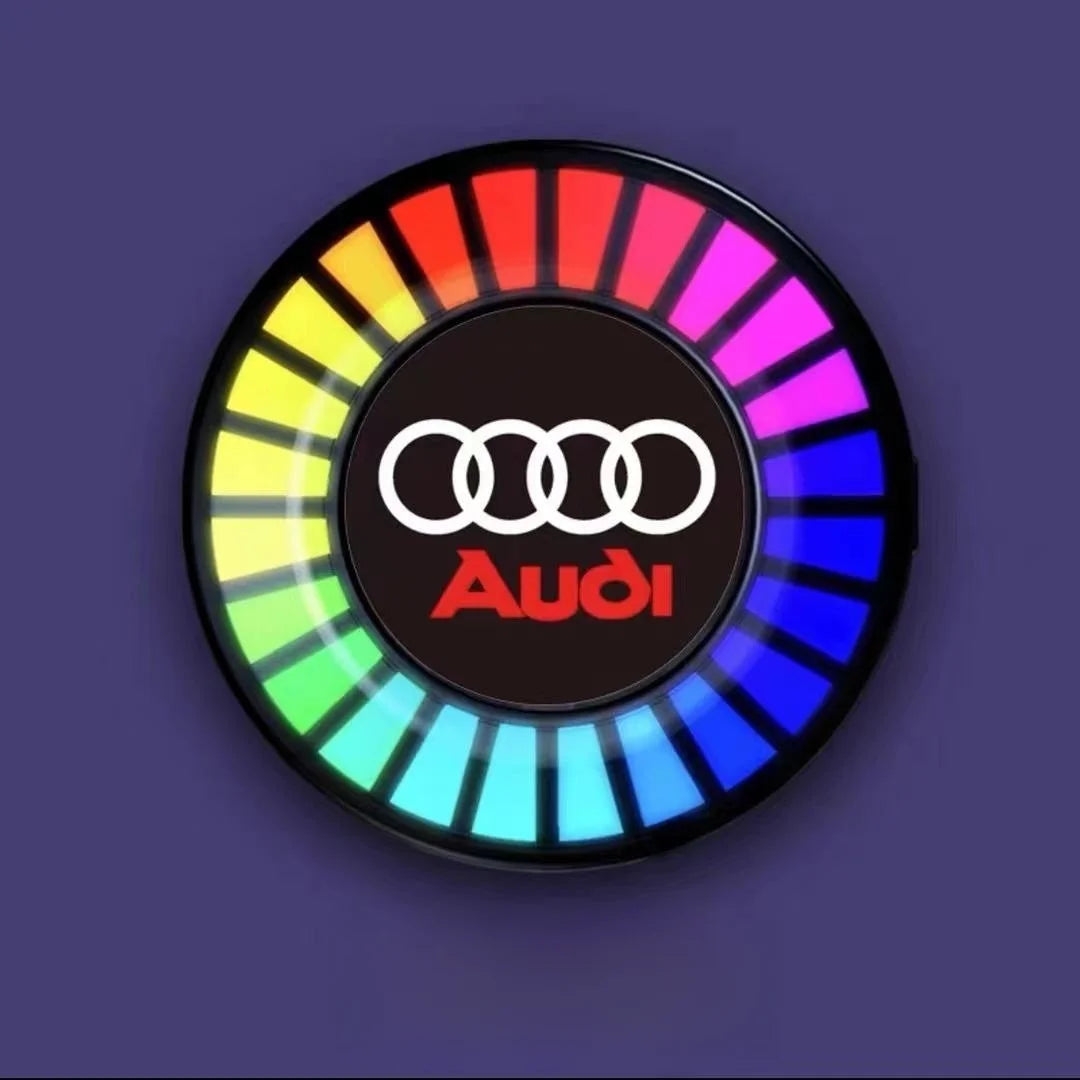 Luz LED para automóvel com ritmo musical e logótipo (com difusor de aroma)