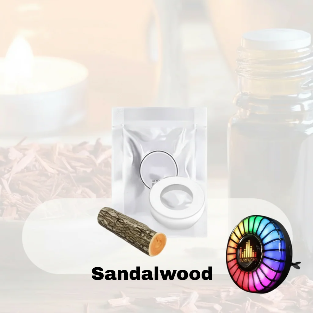 Zenélő ritmusú LED autólámpa logóval (aromadiffúzorral)