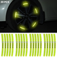 Protetor de roda iluminado de 20 peças com logótipo