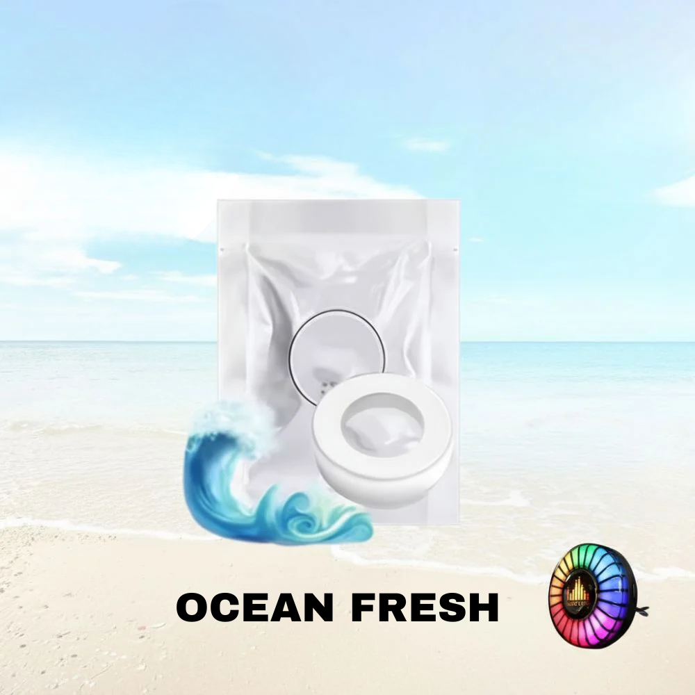 Zenélő ritmusú LED autólámpa logóval (aromadiffúzorral)